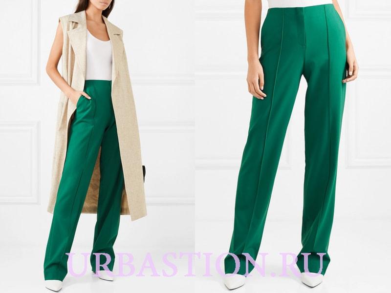 женские брюки Зеленые